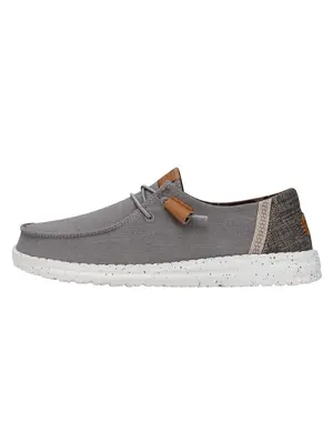 HEY DUDE WENDY WASHED CANVAS - GREY