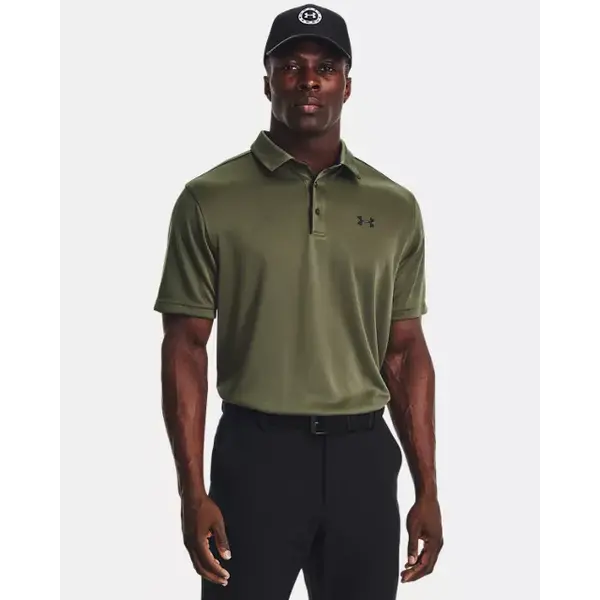 UNDER ARMOUR TECH™ POLO - MARINE OD GREEN/BLACK