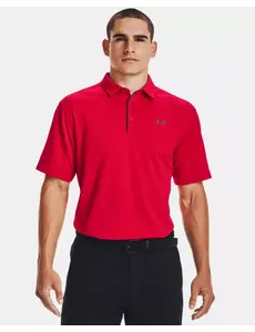 UNDER ARMOUR MEN'S UA TECH™ POLO - RED/GRAPHITE