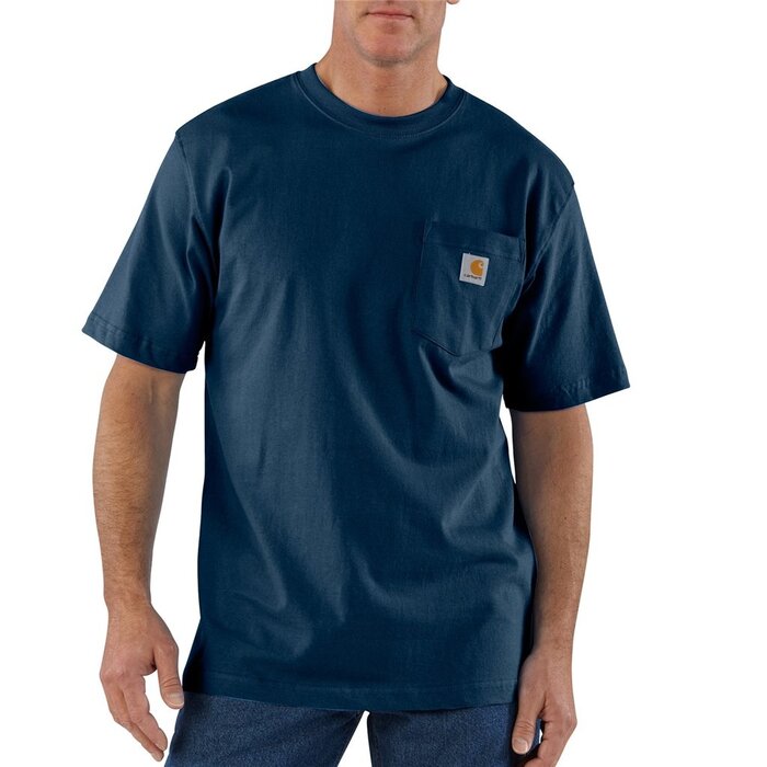 CARHARTT INC. LOOSE FIT HEAVYWEIGHT SHORT-SLEEVE POCKET T-SHIRT - NAVY