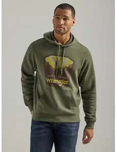 WRANGLER MEN'S FRONT ANIMAL LOGO PULLOVER