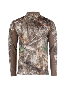 HABIT OUTDOORS MEN'S BUCK HILL BASE LAYER MOCK - EDGE