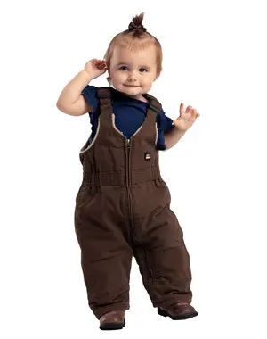 BERNE WORKWEAR INFANT INSULATED BIB OVERALL - BARK BROWN
