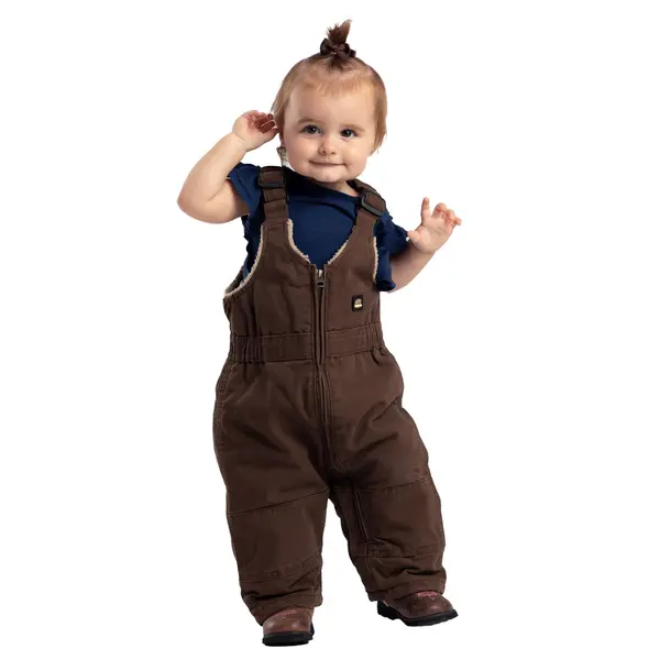 BERNE WORKWEAR INFANT INSULATED BIB OVERALL - BARK BROWN