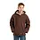 BERNE WORKWEAR YOUTH SHERPA-LINED DUCK HOODED JACKET - BARK