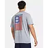 UNDER ARMOUR MEN'S UA FREEDOM FLAG T-SHIRT HEATHER/RED/ROYAL