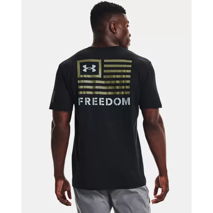 UNDER ARMOUR MEN'S UA FREEDOM BANNER T-SHIRT OD GREEN/STEEL