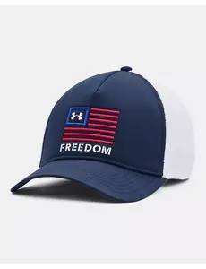 UNDER ARMOUR MEN'S UA FREEDOM TRUCKER CAP ACADEMY/WHITE