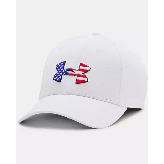 UNDER ARMOUR MEN'S UA FREEDOM BLITZING HAT WHITE/BLACK