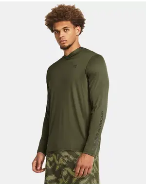 UNDER ARMOUR MEN'S UA FISH PRO CHILL HOODIE OD GREEN