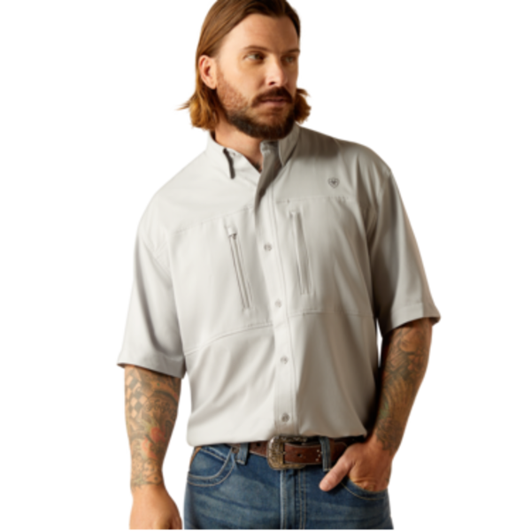 ARIAT VENTTEK CLASSIC FIT SHIRT - SILVER LINING