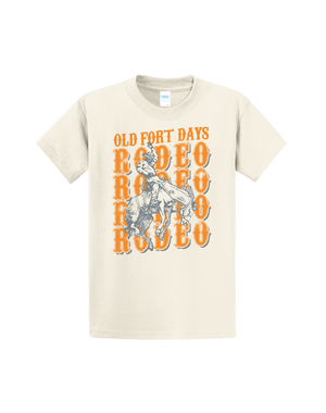OLD FORT DAYS Rodeo Repeating T-Shirt