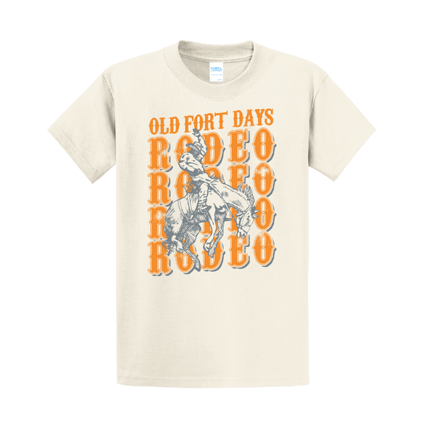 OLD FORT DAYS Rodeo Repeating T-Shirt