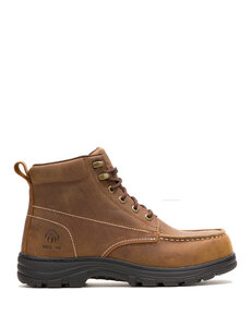WOLVERINE Men's Carlsbad 6" Moc-Toe Steel-Toe Work Boot