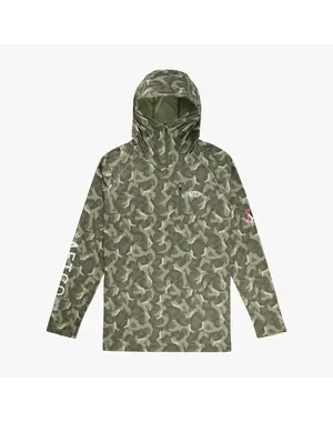 AFTCO JASON CHRISTIE CAMO LS PERFORMANCE SHIRT
