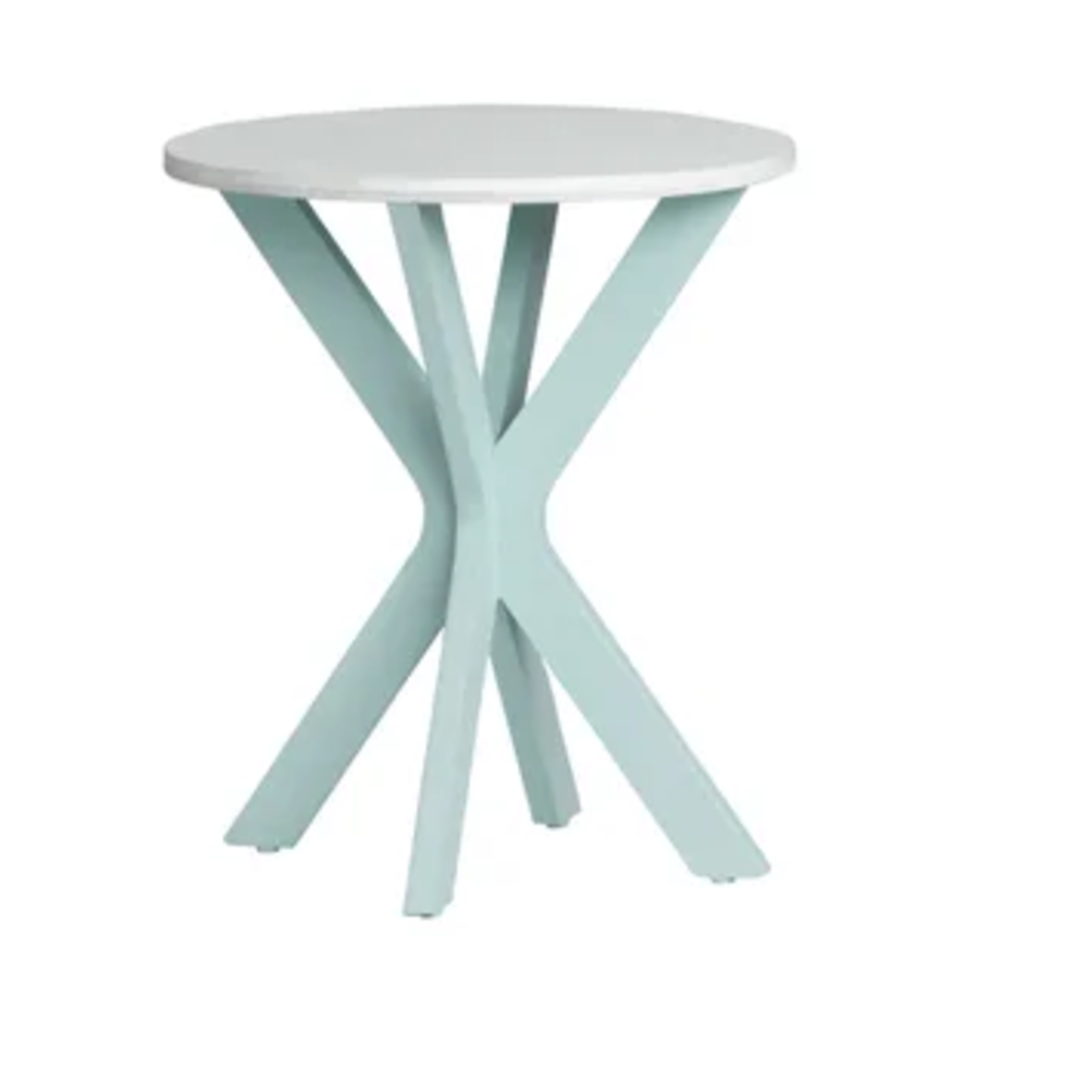 Crestview Chesapeake Two Tone Paddles Accent Table