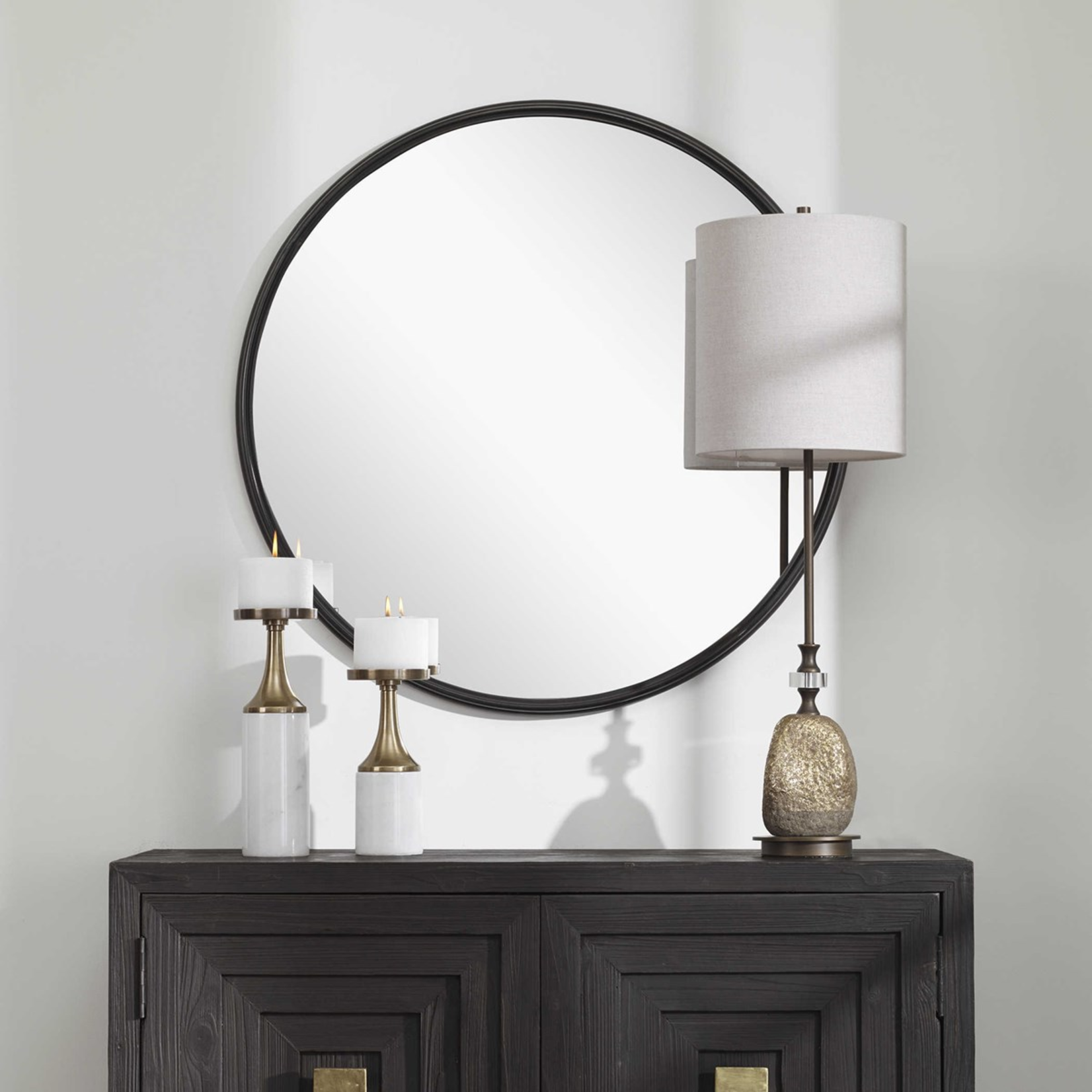 Uttermost Belham Round Mirror