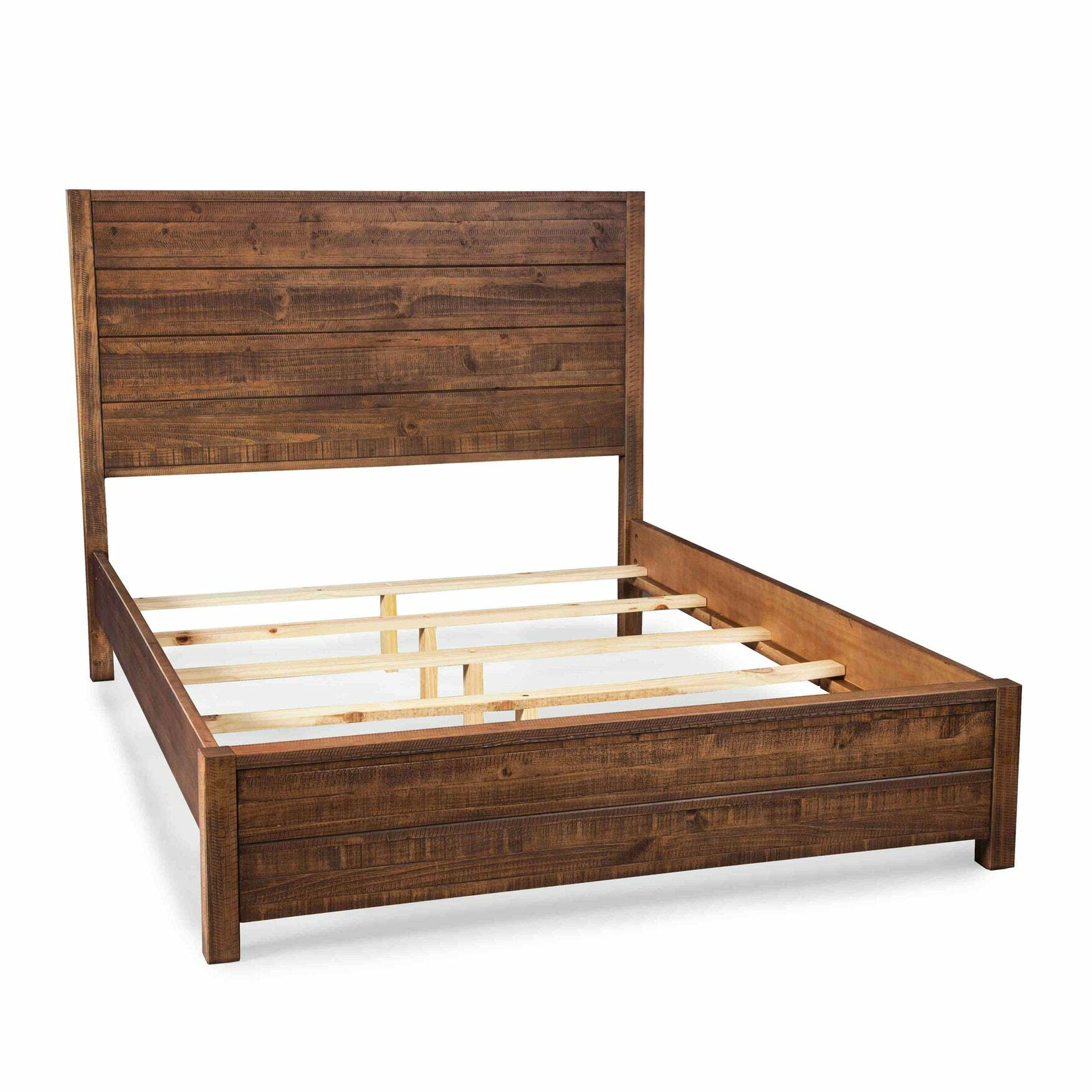 GrainWood Montauk Queen Panel Bed Rustic Walnut