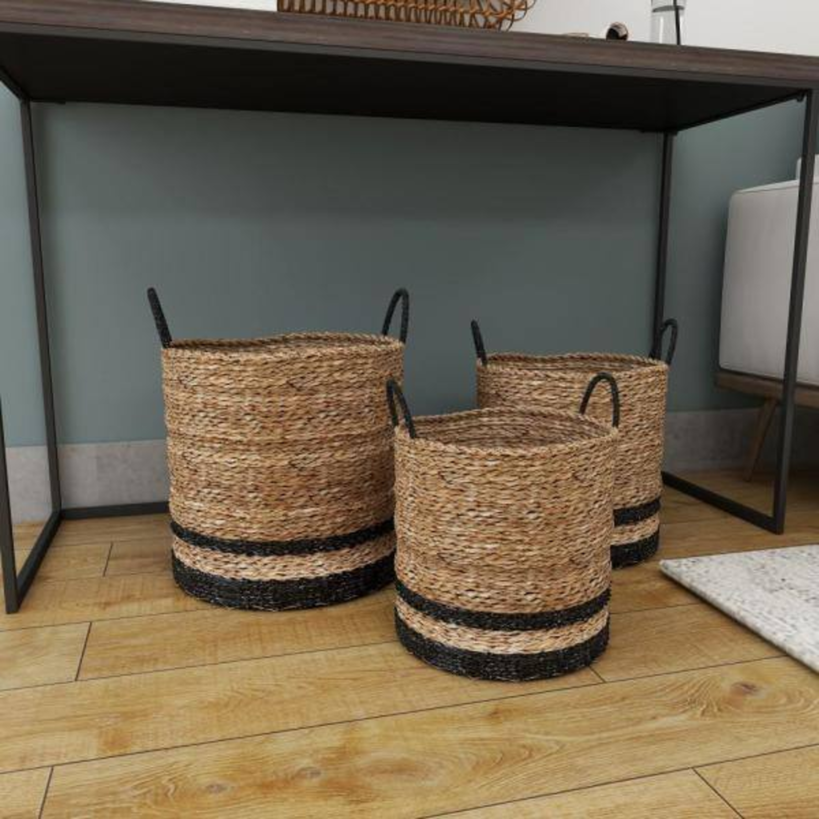 Uma Seagrass Baskets s/3