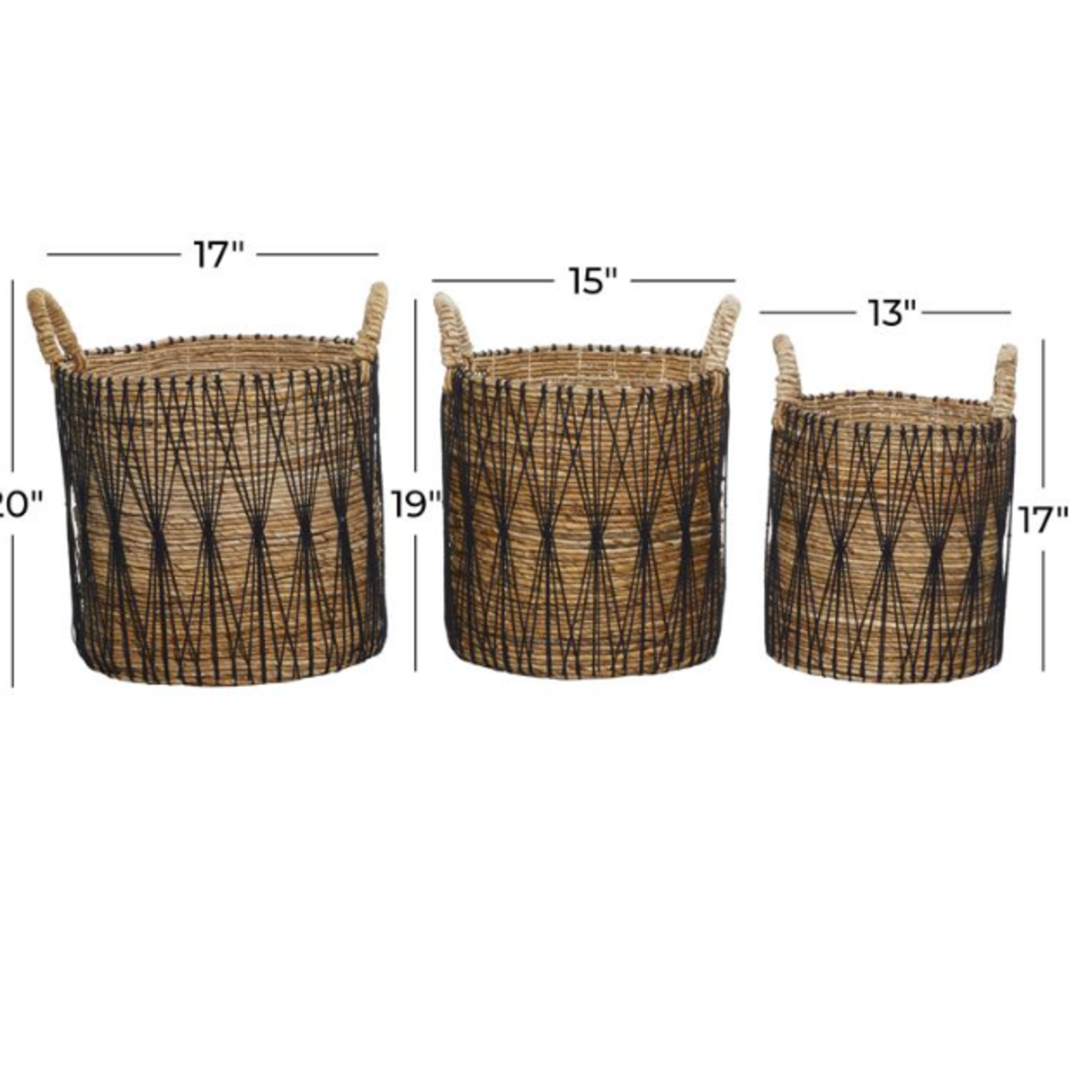 Uma Banana Leaf Baskets s/3