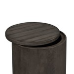 Liberty Furniture Modern Farmhouse Drum End Table Dusty Charcoal
