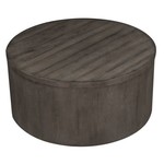 Liberty Furniture Modern Farmhouse Drum Coffee Table Dusty Charcoal