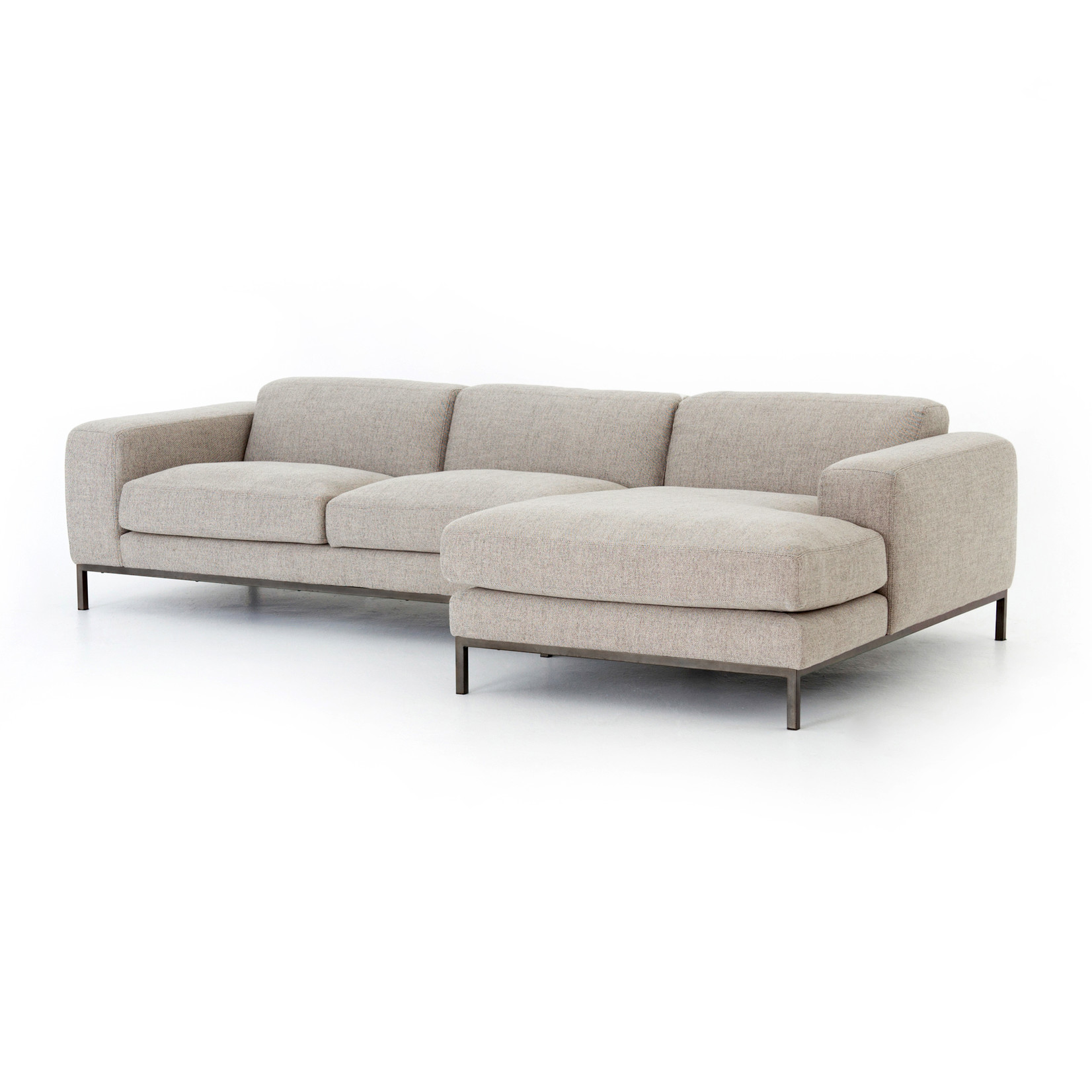 Four Hands Benedict 2pc Sectional GGrey RAF