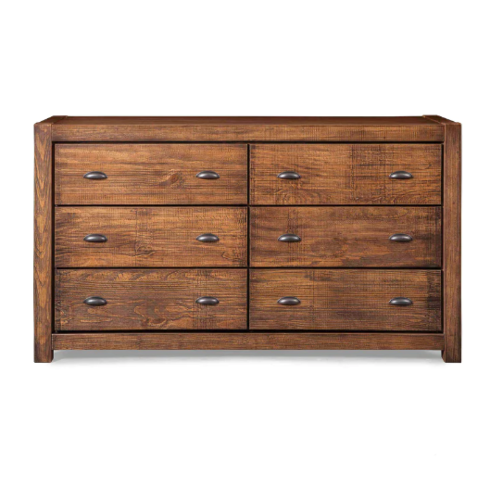 GrainWood Montauk 6 drawer Dresser Rustic Walnut