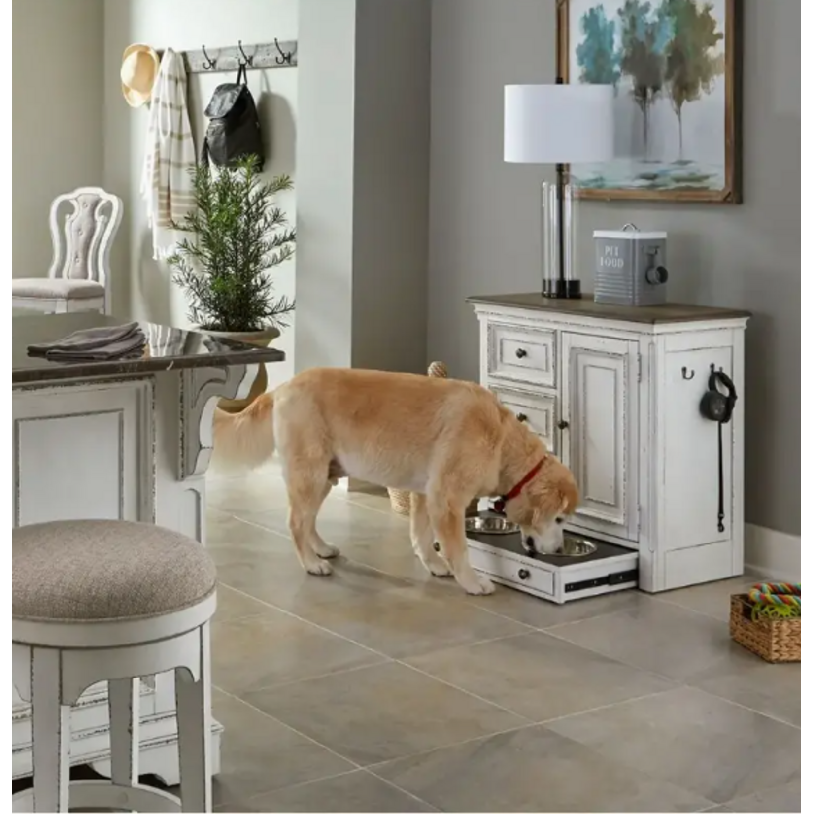 Liberty Furniture Magnolia Manor Pet Feeder Cabinet