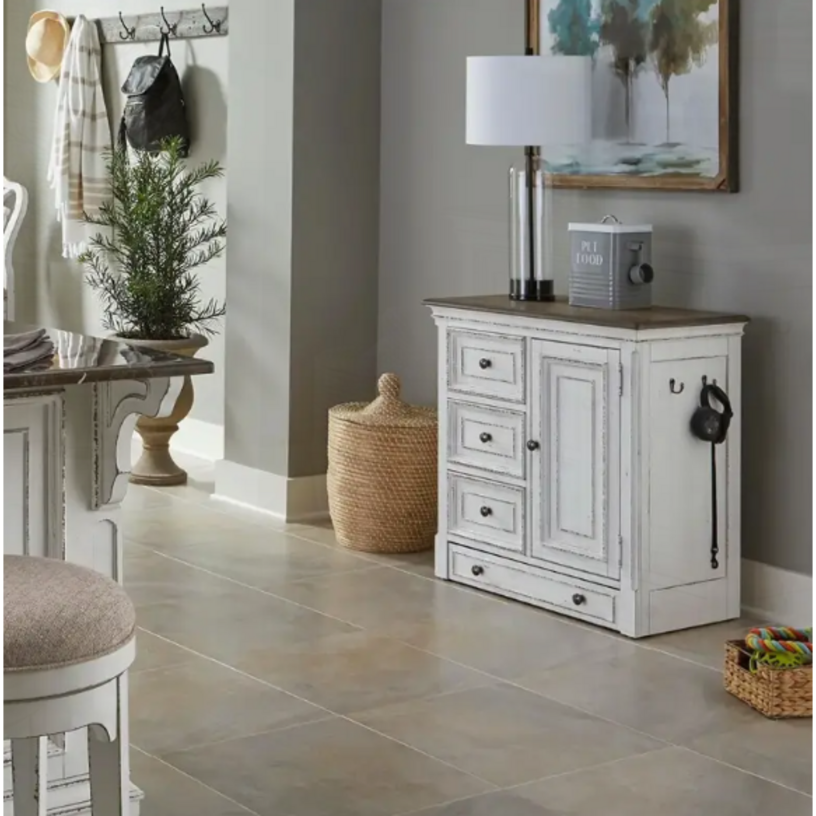 Liberty Furniture Magnolia Manor Pet Feeder Cabinet