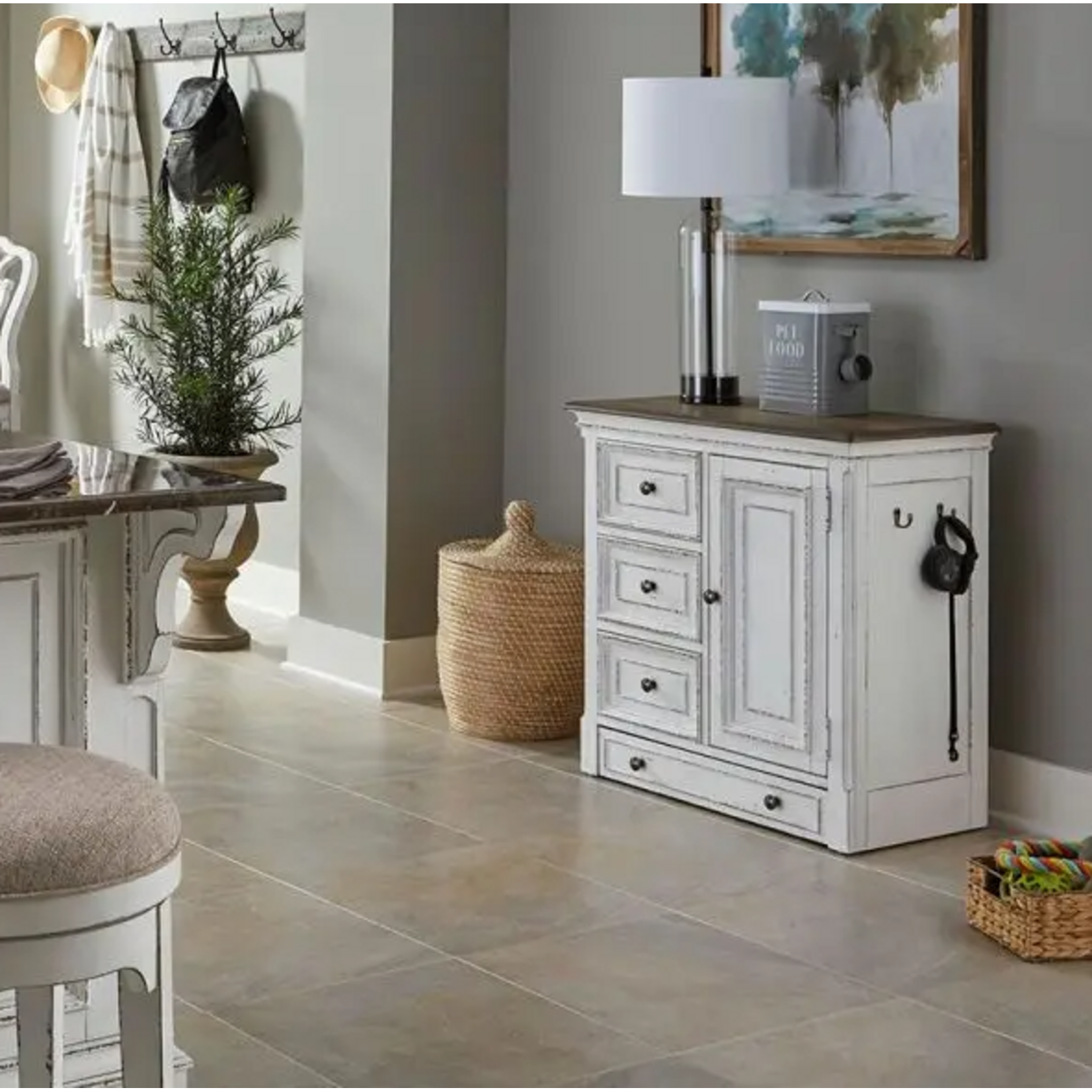 Liberty Furniture Magnolia Manor Pet Feeder Cabinet