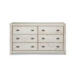 GrainWood Montauk 6 drawer Dresser / Rustic Off White