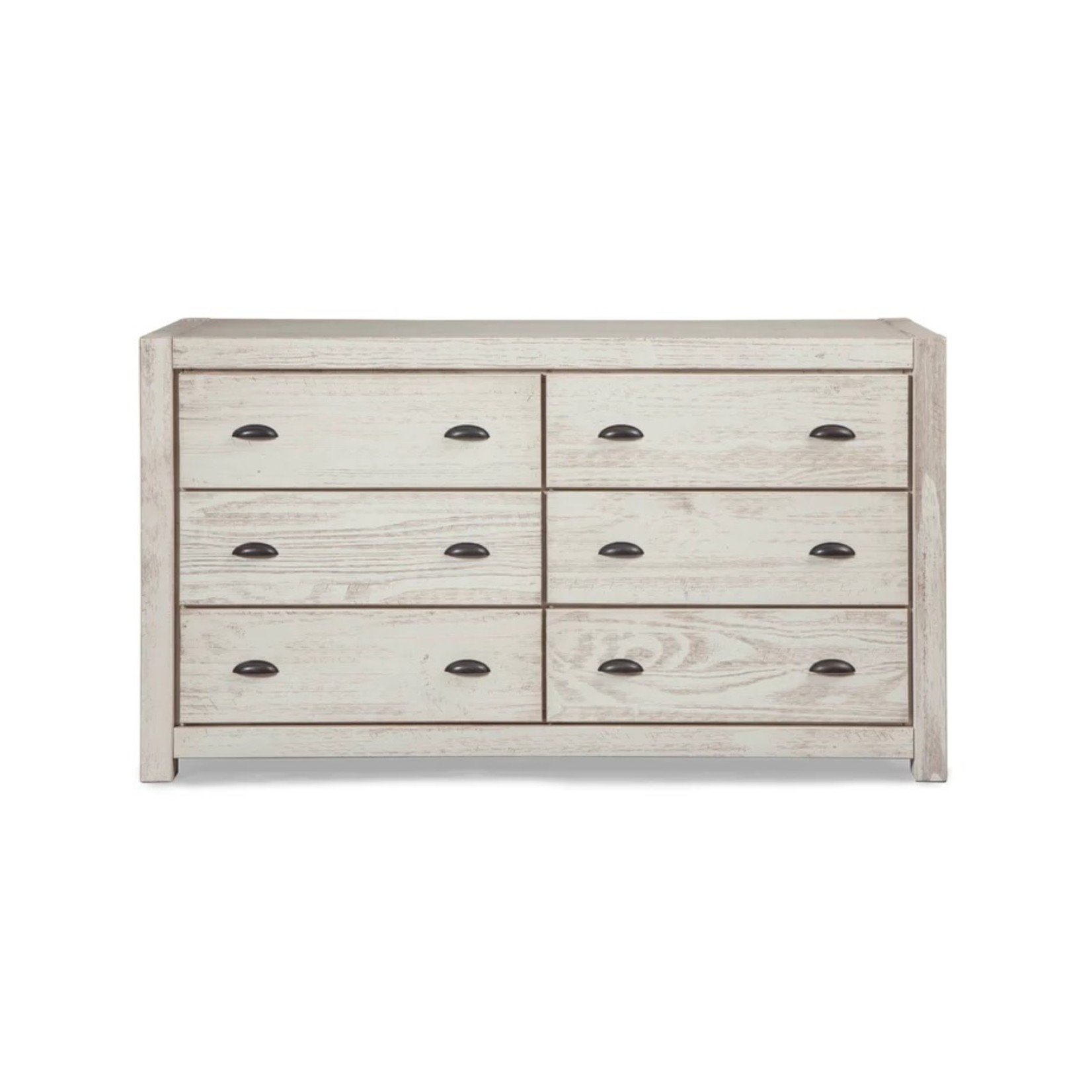 GrainWood Montauk 6 drawer Dresser / Rustic Off White