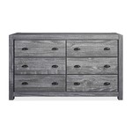 GrainWood Montauk 6 drawer dresser / Rustic Grey