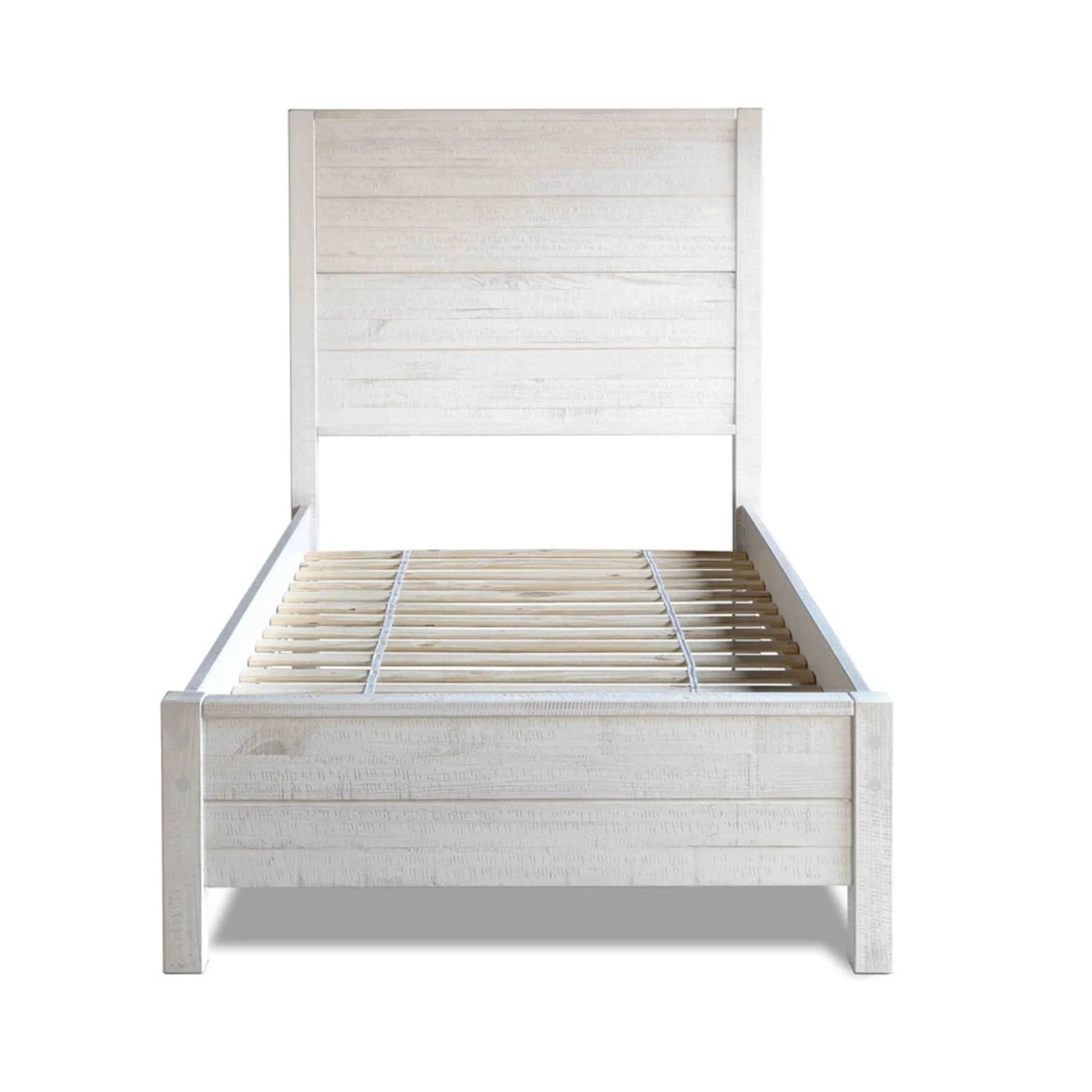 GrainWood Montauk Twin Panel Bed / Rustic Off-White