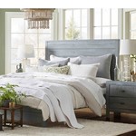 GrainWood Montauk King Panel Bed/Rustic Grey (H1H)