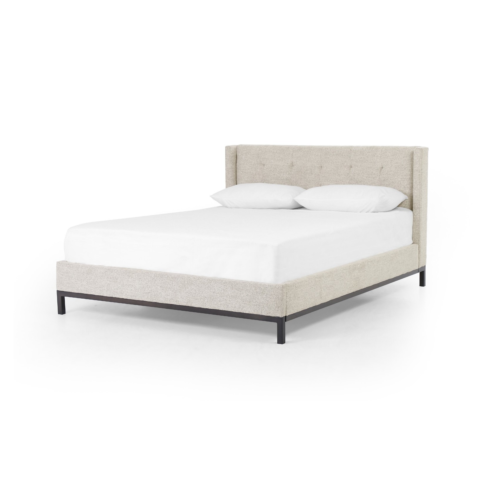 Four Hands NEWHALL BED-PLUSHTONE LINEN-QUEEN