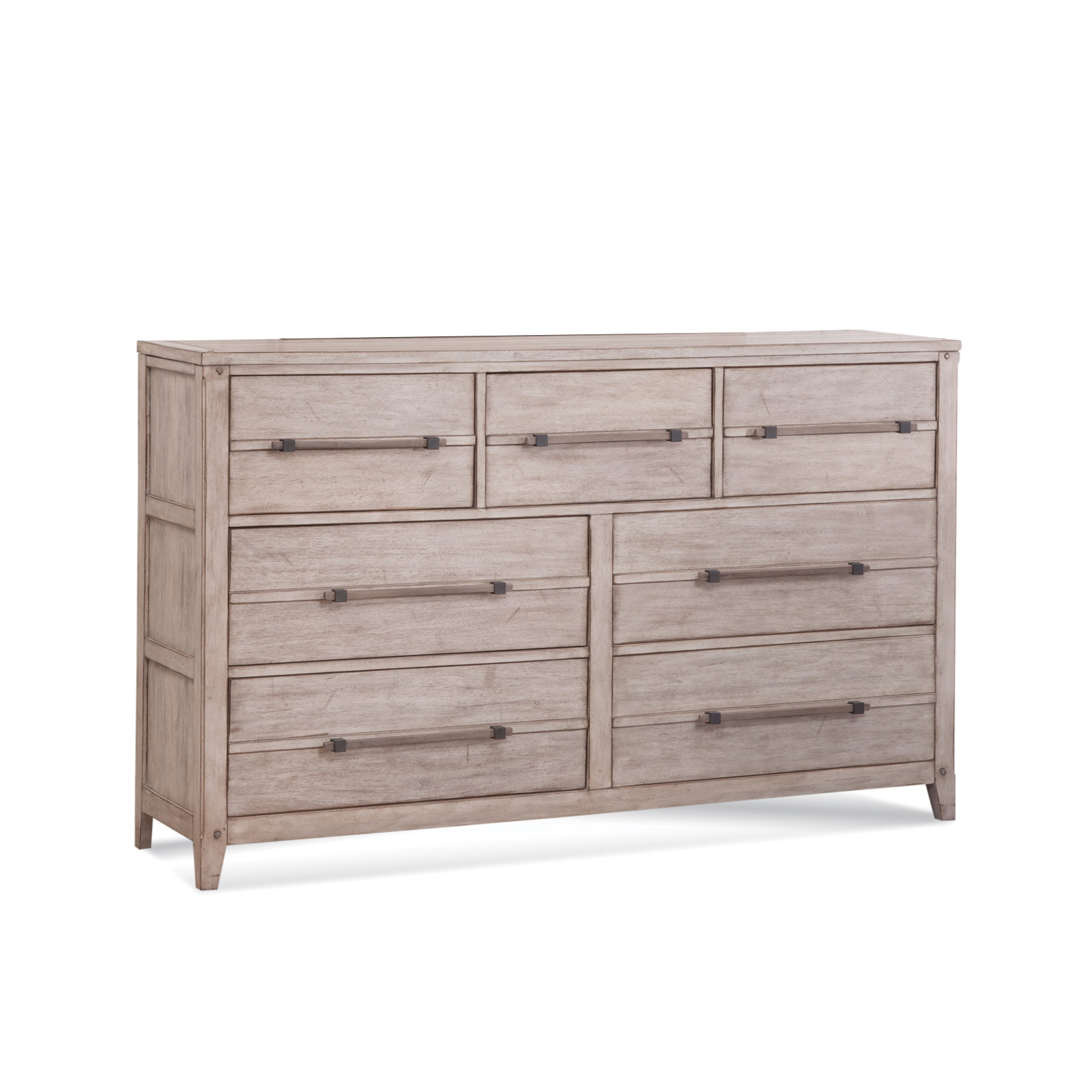 American Woodcrafters Aurora White Wash Dresser (L2UM)