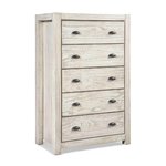 GrainWood Montauk 5 Drawer Chest Rustic Off-White