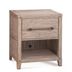 American Woodcrafters Aurora White Wash 1 drawer N/Stand
