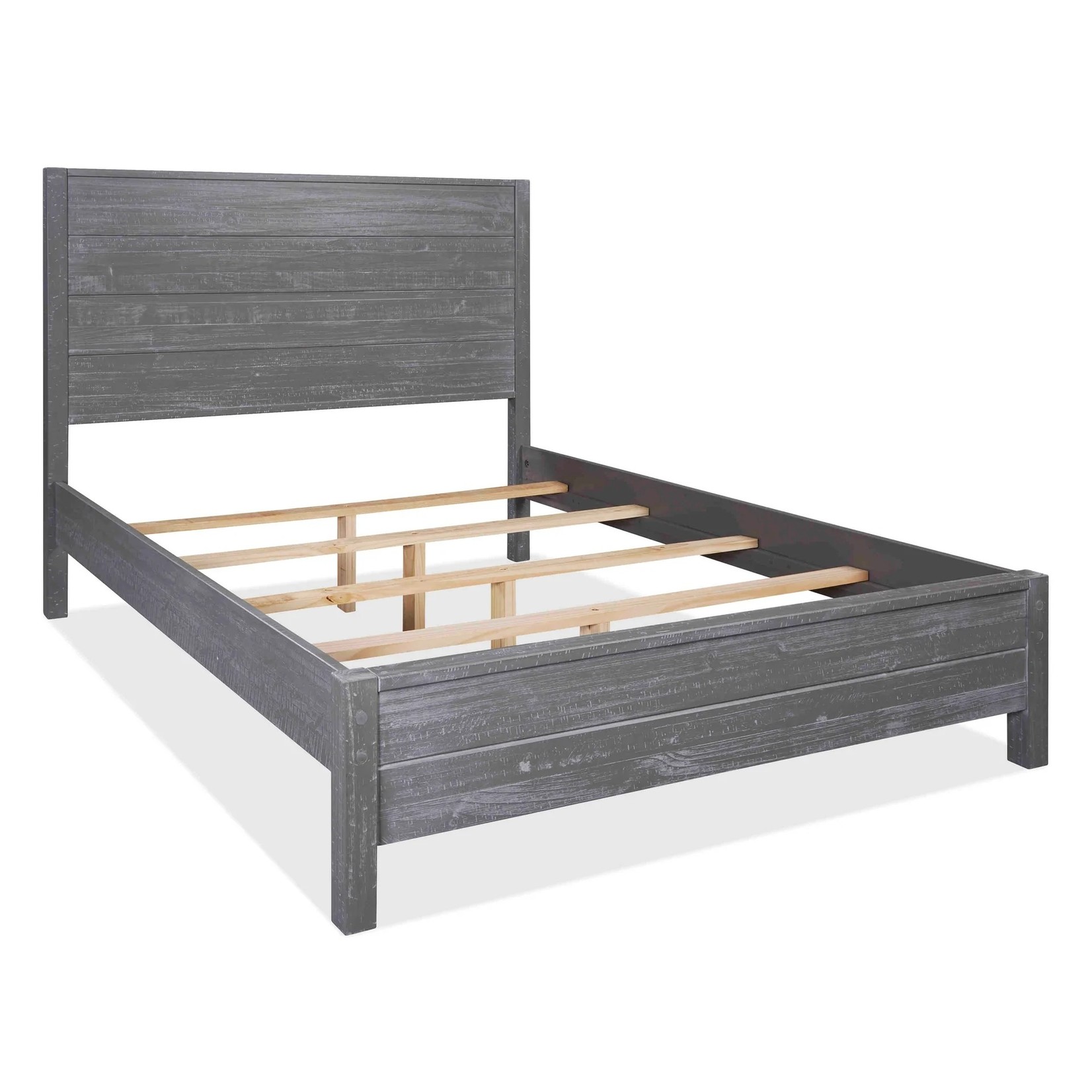 GrainWood Montauk Full Panel Bed /Rustic Grey (G1H)