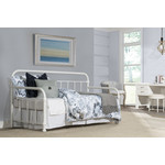 Hillsdale KIRKLAND TWIN DAYBED WITH FRAME (SOFT WHITE) TRUNDLE SOLD SEPARATELY