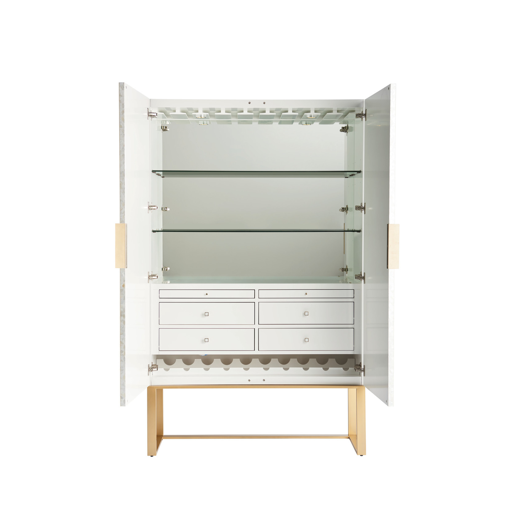 Universal Opaline Bar Cabinet