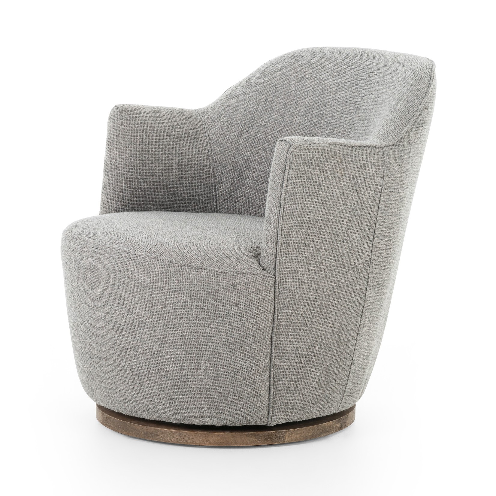 Four Hands Aurora Swivel Chair Gibson Silver