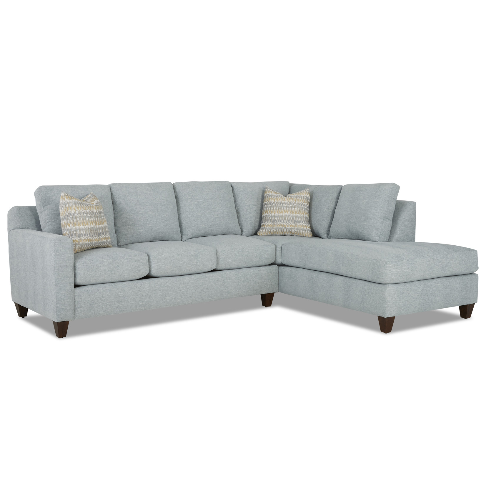 Klaussner Bosco 2pc Sectional Beane Mist/Ozzy Mineral
