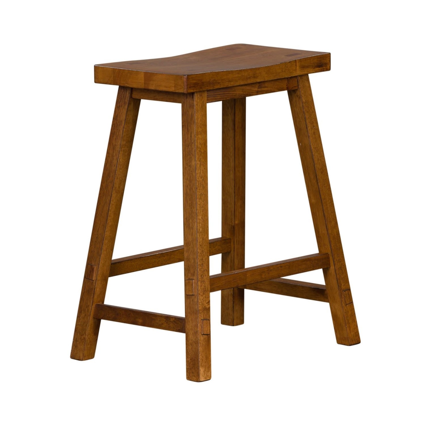 Liberty Furniture 24 Inch Sawhorse Counter Stool - Tobacco