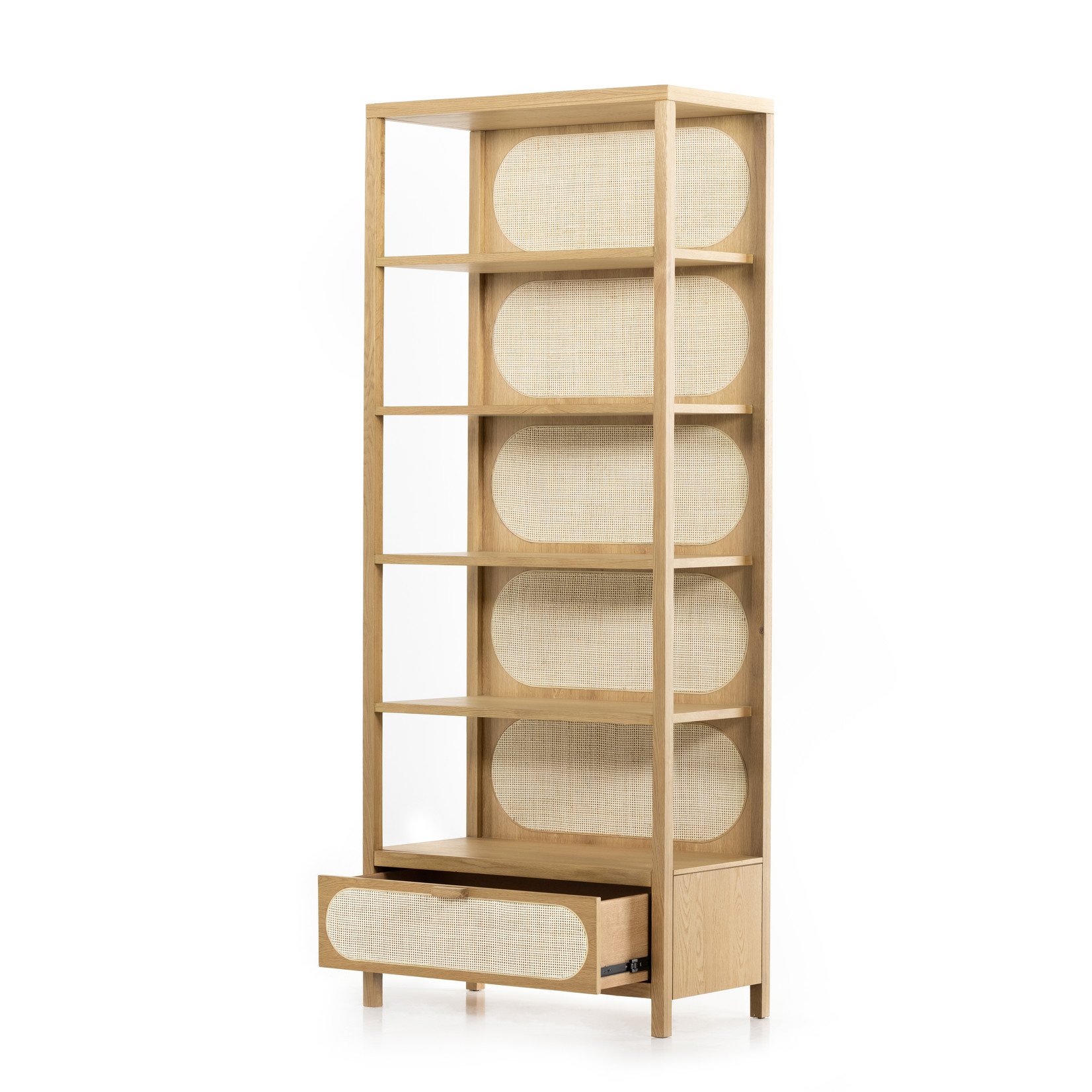 Four Hands Allegra Bookcase - Honey Oak