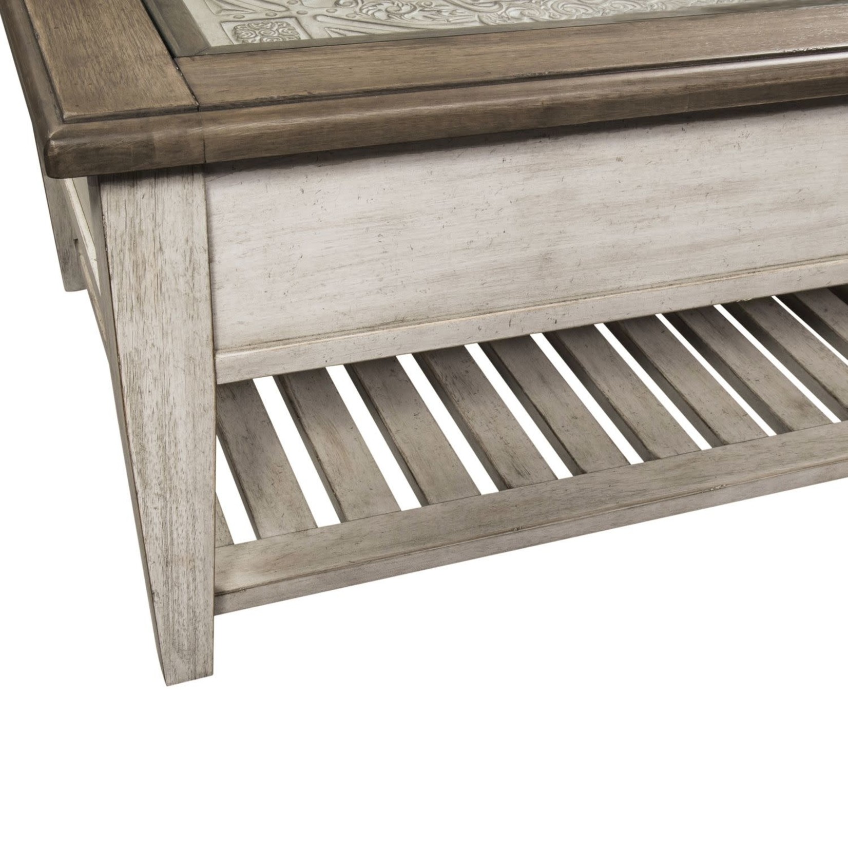 Liberty Furniture Heartland Rectangle Ceiling Tile Cocktail Table
