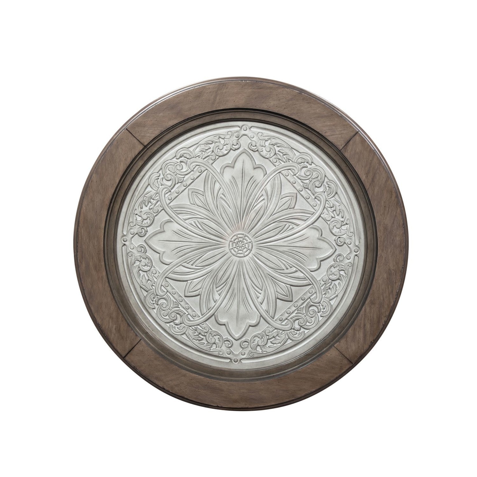 Liberty Furniture Round Ceiling Tile Cocktail Table