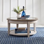 Liberty Furniture Round Ceiling Tile Cocktail Table